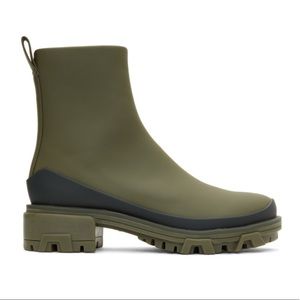 Rag & Bone Shiloh Army Green Rain Boots Size 7